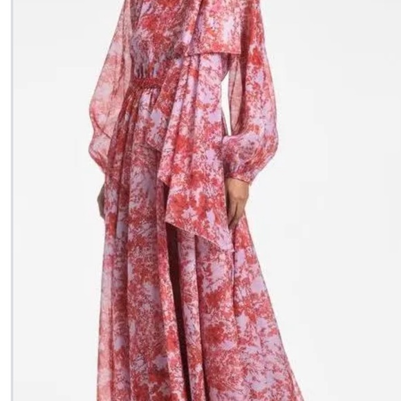 Sachin + Babi Dresses & Skirts - Sachin + Babi Red and Pink Long Sleeve Dress